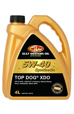 Gulf Western TOP DOG XDO 5w40 FULL SYN 4л (4/1)
