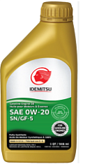 Масло моторное IDEMITSU FULLY-SYNTHETIC 0w20 SN GF-5 бензин 1л, 1/12