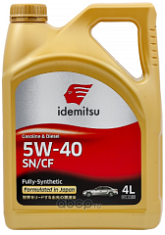 Масло моторное IDEMITSU FULLY-SYNTHETIC 5w40 SN/CF 1л, 1/12