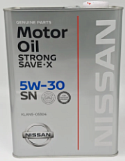 Масло моторное Nissan 5w30 SN 4л, 1/4