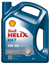 Shell Helix HX7 5W-30, моторное масло 4л, 1/4